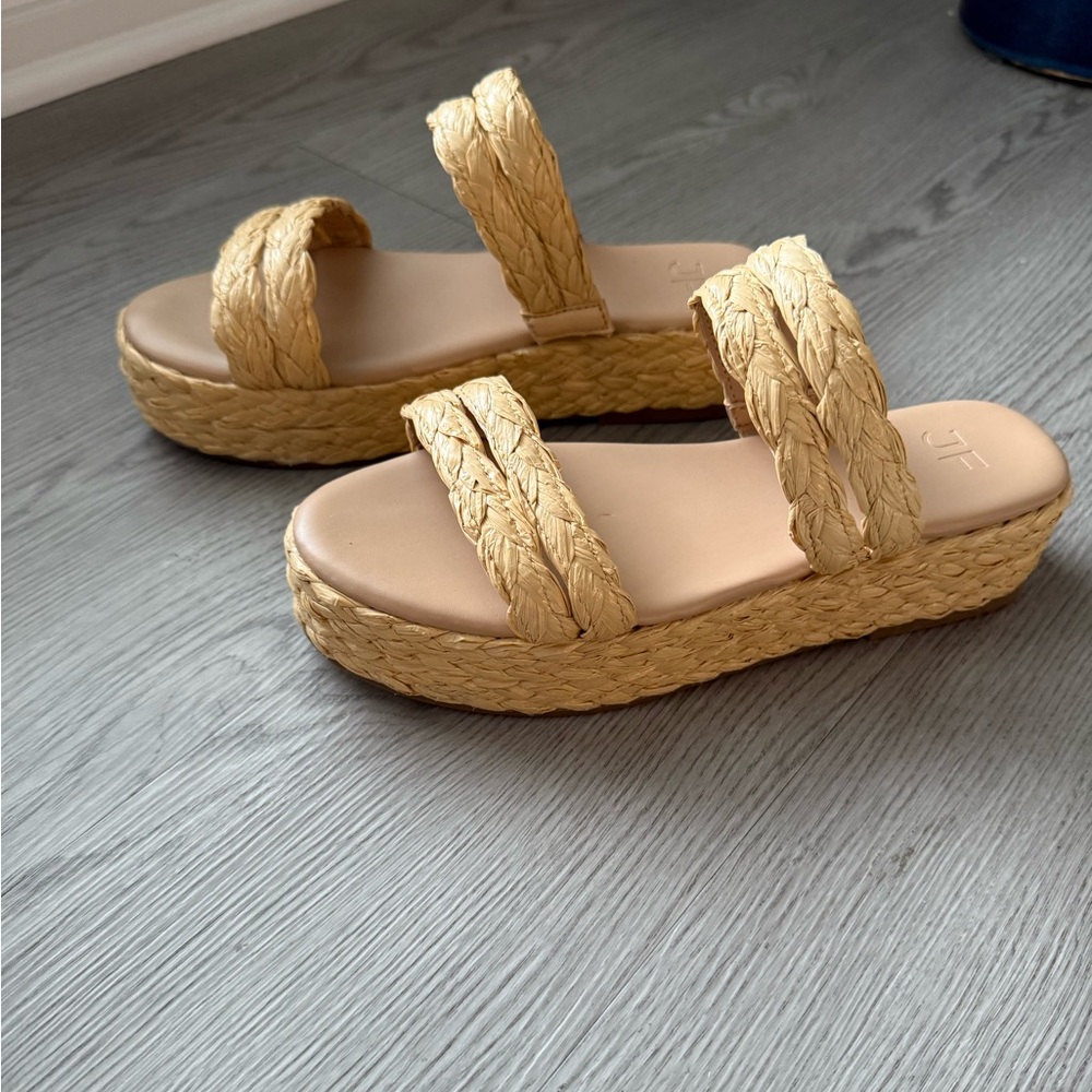 Tan Platform Sandals